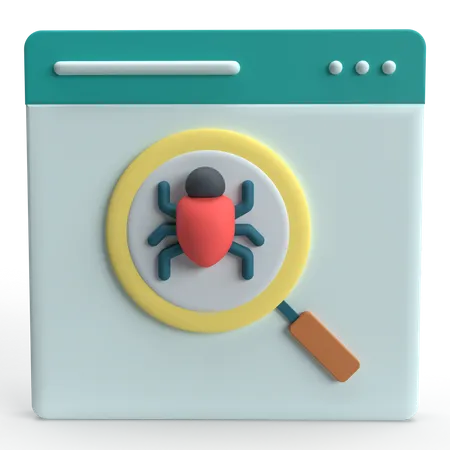 Fehlersuche  3D Icon