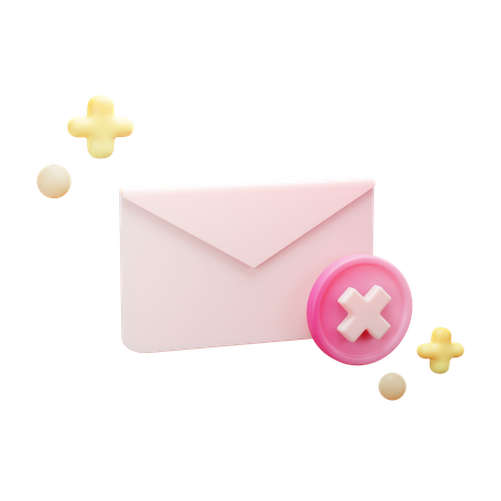 Fehlgeschlagene E-Mail  3D Illustration