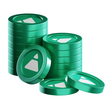 Fei Coin Stacks  3D Icon