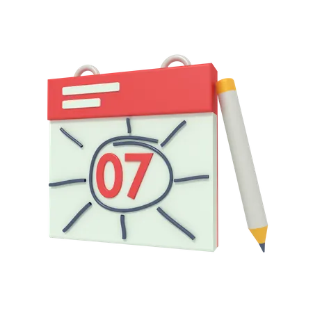 Urlaubsplan  3D Icon