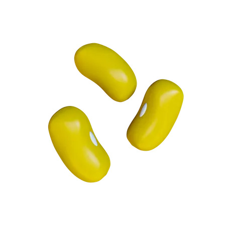 Feijão amarelo  3D Icon