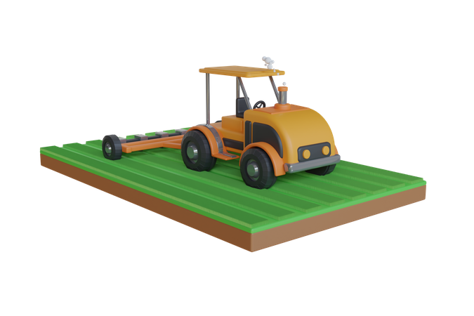 Feldtraktor  3D Icon