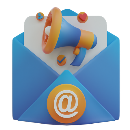 Email de félicitations  3D Icon