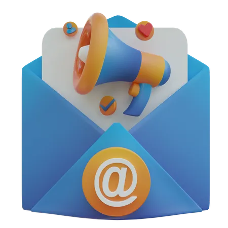 Email de félicitations  3D Icon