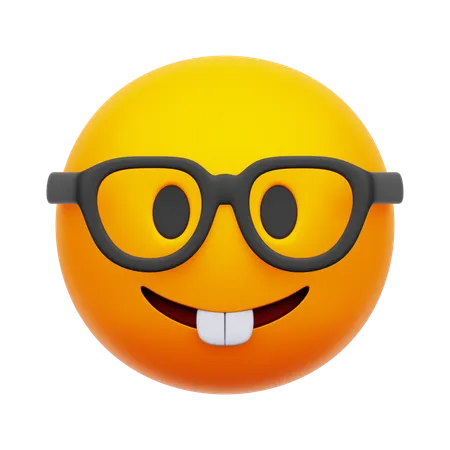 Emoji nerd  3D Icon
