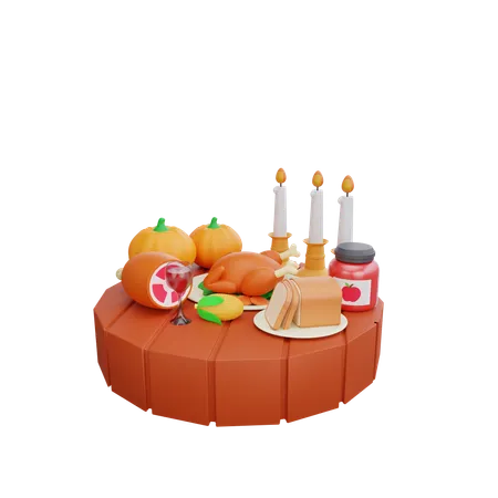 Feliz Dia de Ação de Graças  3D Icon