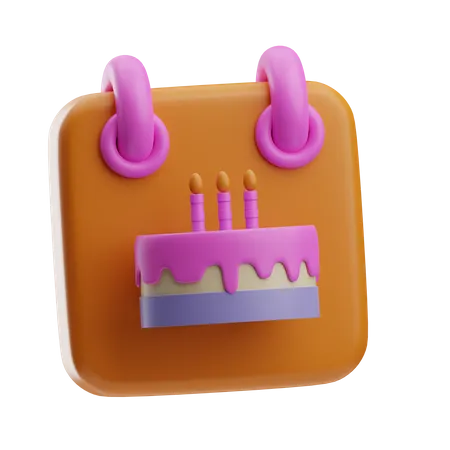 Feliz aniversário  3D Icon