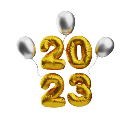 Feliz Ano Novo 2023  3D Icon