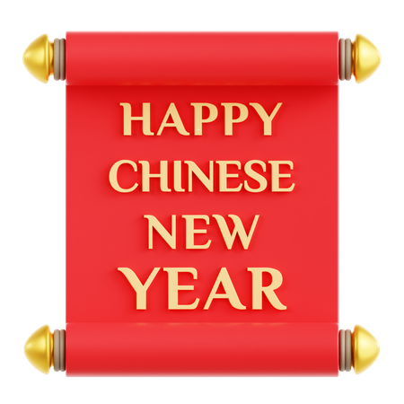 Feliz Ano Novo Chinês  3D Icon