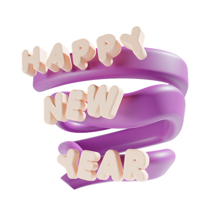 Feliz año nuevo  3D Icon