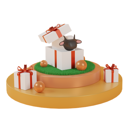 Feliz año nuevo  3D Icon