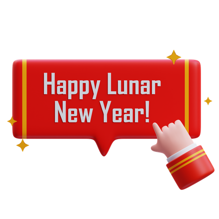 Feliz Año Nuevo Lunar  3D Icon