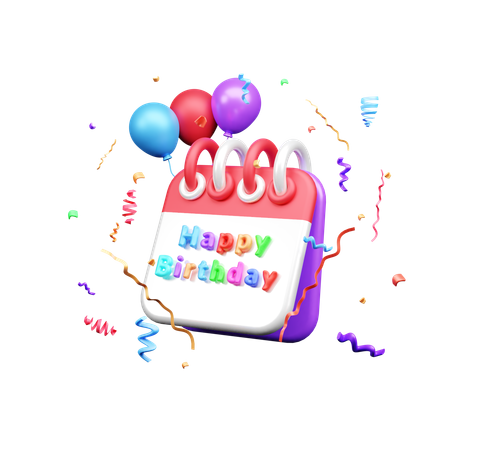 Feliz cumpleaños  3D Icon