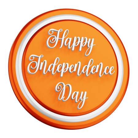 Feliz Dia da Independência  3D Icon