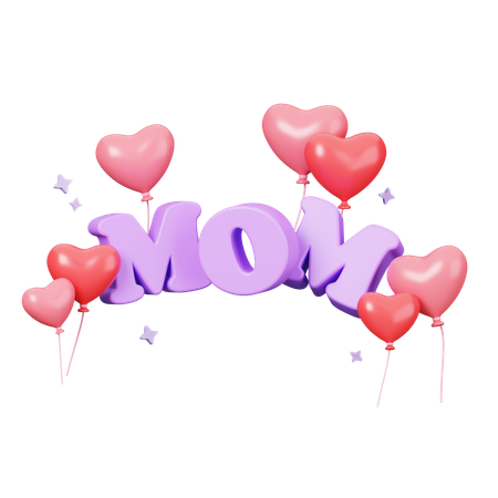 Feliz dia de la madre decoracion  3D Icon