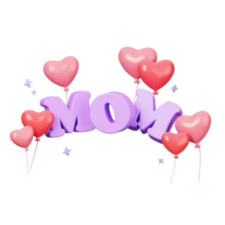 Feliz dia de la madre decoracion  3D Icon