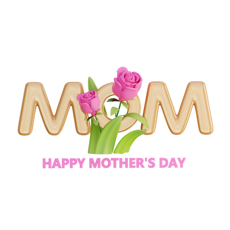 Feliz dia de la madre decoracion  3D Icon