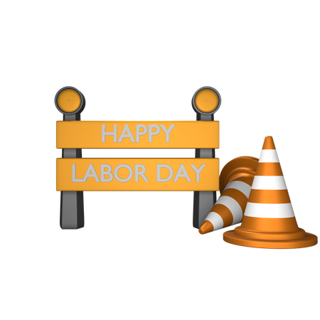 Feliz Día del Trabajo  3D Icon