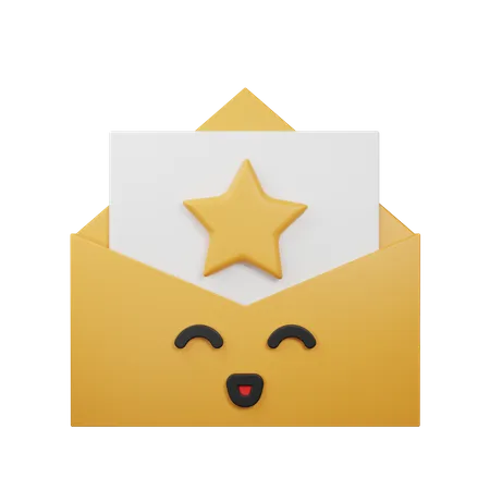 E-mail feliz  3D Icon