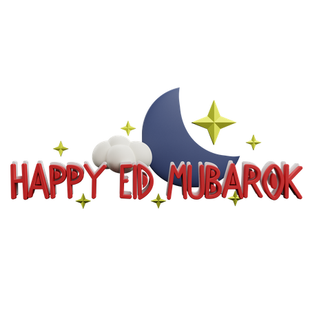 Feliz Eid Mubarak  3D Icon