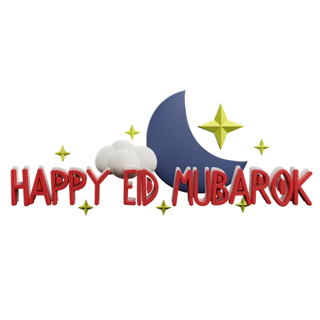 Feliz Eid Mubarak  3D Icon
