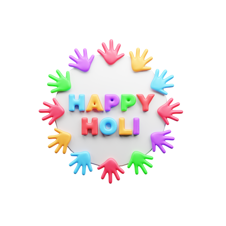 Feliz saludo holi  3D Icon