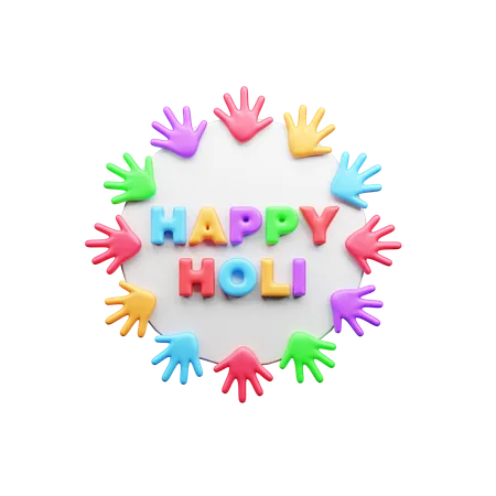 Feliz saludo holi  3D Icon