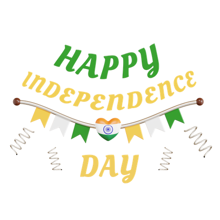 Feliz independencia india  3D Icon