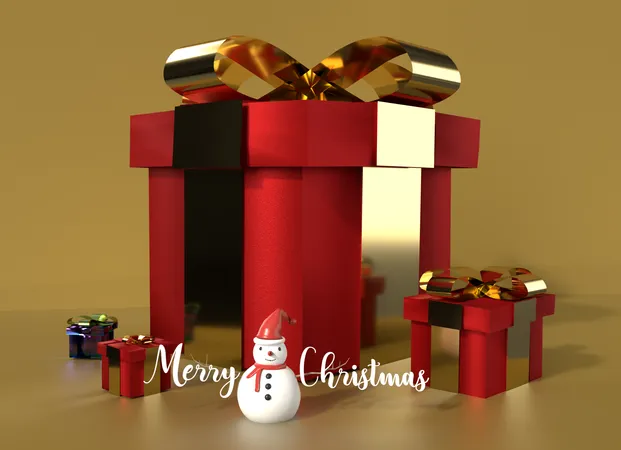 Feliz Natal  3D Illustration