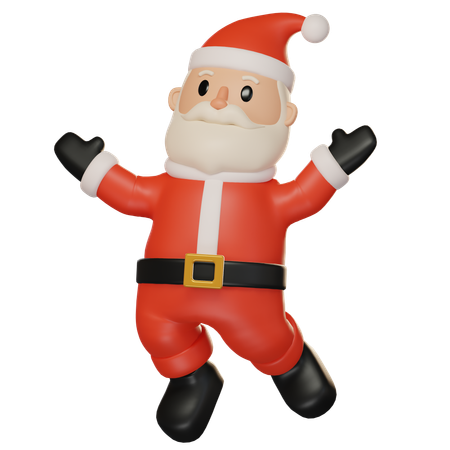 Feliz papai noel  3D Illustration