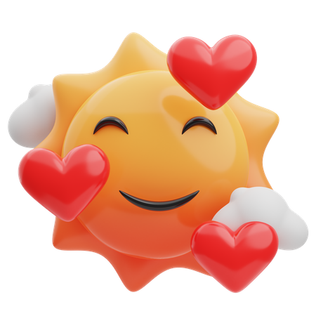 Feliz sol  3D Emoji