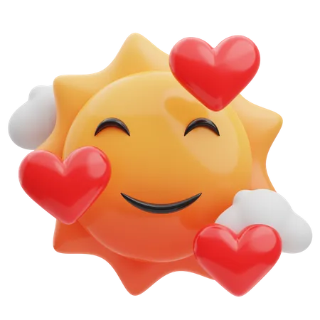 Feliz sol  3D Emoji