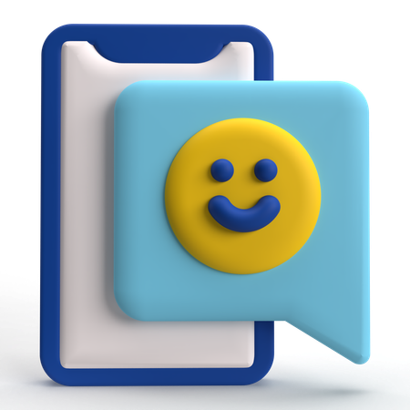 Telefone feliz  3D Icon