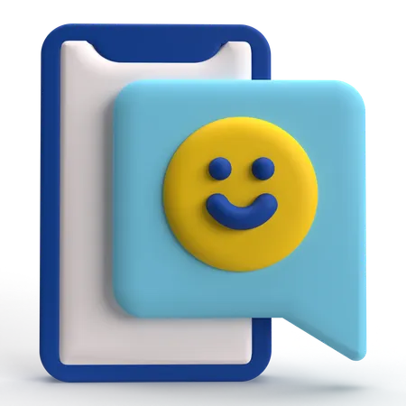 Telefone feliz  3D Icon