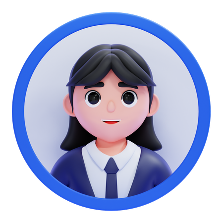 女性  3D Icon