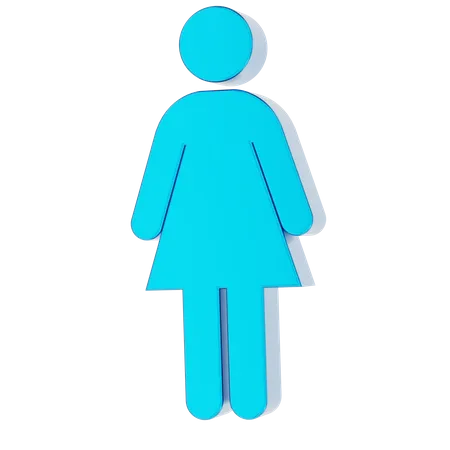 Female  3D Icon