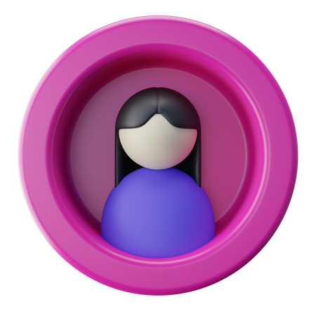 Female  3D Icon