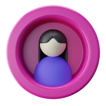 Female  3D Icon