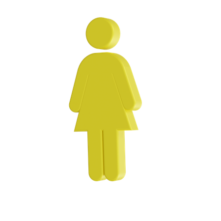 Female  3D Icon