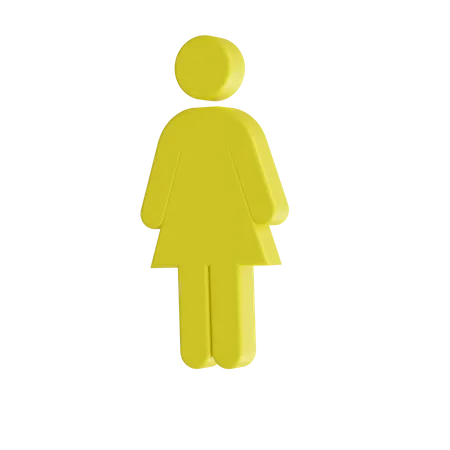 Female  3D Icon