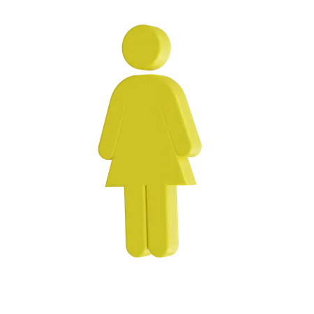 Female 3D Icon
