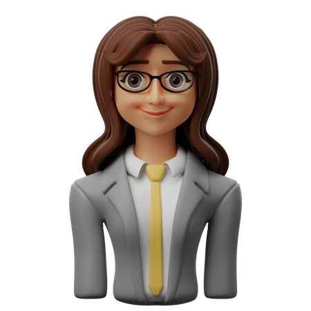 Female Accountant  3D Icon