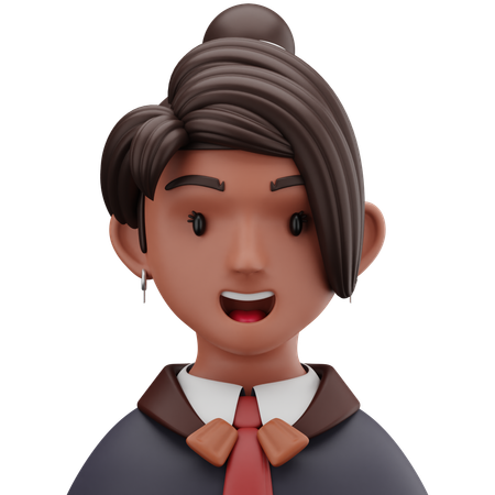 Female Accountant  3D Icon