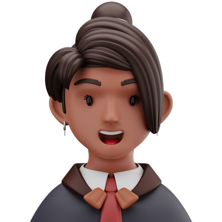 Female Accountant  3D Icon