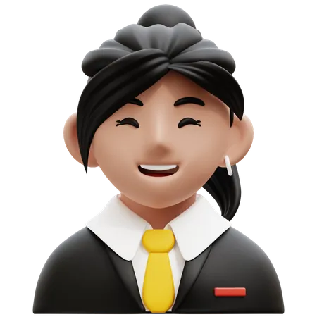 Female Accountant  3D Icon