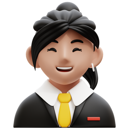 Female Accountant 3D Icon