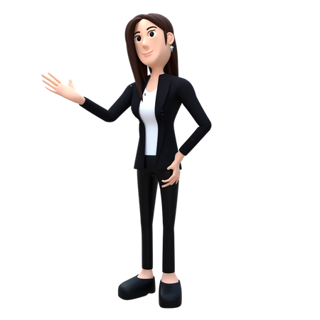 Female Adviser  3D Illustration