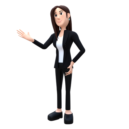 Female Adviser 3D Illustration