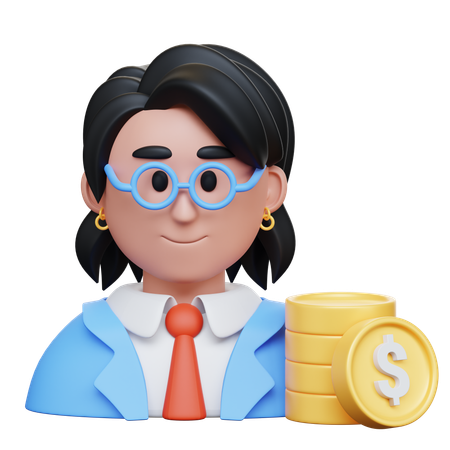 Female Advisor  3D Icon