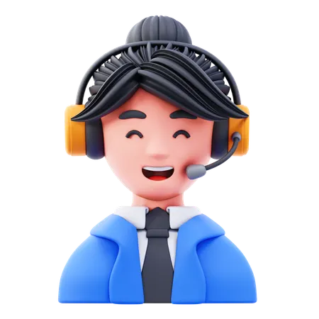 Female Agent  3D Icon